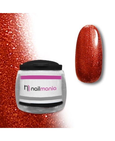 red power Gel Color Metallici Glitter 5ml