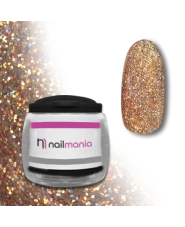 Light copper Gel Color Glitter 5ml